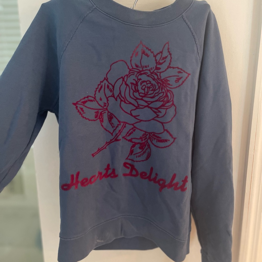 Blue sweatshirt from JCrew, XXS but runs large